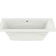 Optik 7242 Acrylic Undermount Center Drain Bathtub in White