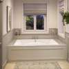 Optik 7242 Acrylic Undermount Center Drain Combined Hydrofeel & Aerofeel Bathtub in White