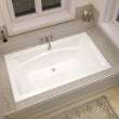 Optik 7242 Acrylic Undermount Center Drain Combined Hydrofeel & Aerofeel Bathtub in White