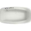 Eterne 7242 Acrylic Drop-in Center Drain Aerofeel Bathtub in White