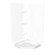 Neo-Angle Base 38 3 in. 38 x 38 Acrylic Corner Left or Right Shower Base with Corner Drain in White