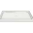 Rectangular Base 4832 3 in. Acrylic Alcove Shower Base with Center Drain in White