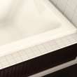 Pose 7242 Acrylic Drop-in End Drain Whirlpool Bathtub in White