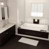 Pose 7242 Acrylic Drop-in End Drain Aeroeffect Bathtub in White