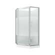 Himalaya 38 x 38 Polystyrene Center Drain Shower Kit in White with Design 47 glass in Chrome