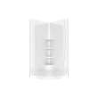 Equinox I 37 x 37 Acrylic Corner Center Drain One-Piece Shower in White