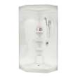 Equinox II 40 x 40 Acrylic Corner Center Drain One-Piece Shower in White