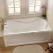 Cocoon 6032 Acrylic Drop-in End Drain 10 Microjets Bathtub in White