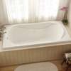 Cocoon 6032 Acrylic Drop-in End Drain Aerosens Bathtub in White