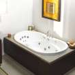 Living 6636 Acrylic Drop-in Center Drain Bathtub in White