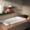 Aiiki 7236 Acrylic Drop-in End Drain Aerofeel Bathtub in White