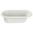 Aigo 72 x 36 Acrylic Undermount End Drain Combined Hydrofeel & Aerofeel Bathtub in White