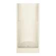 32S 32 x 34 AcrylX Alcove Center Drain One-Piece Shower in Sterling Silver