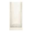 32S 32 x 34 AcrylX Alcove Center Drain One-Piece Shower in Sterling Silver