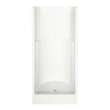 32S 32 x 34 AcrylX Alcove Center Drain One-Piece Shower in Black