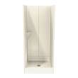 32SKD 32 x 34 AcrylX Alcove Center Drain Three-Piece Shower in Sterling Silver