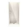 32SKD 32 x 34 AcrylX Alcove Center Drain Three-Piece Shower in Biscuit