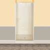 32SKD 32 x 34 AcrylX Alcove Center Drain Three-Piece Shower in Thunder Grey