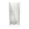 32SKD 32 x 34 AcrylX Alcove Center Drain Three-Piece Shower in Thunder Grey