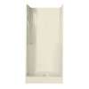 36SKD 36 x 35 AcrylX Alcove Center Drain Three-Piece Shower in Bone