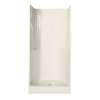 36SKD 36 x 35 AcrylX Alcove Center Drain Three-Piece Shower in Biscuit