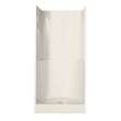 36SKD 36 x 35 AcrylX Alcove Center Drain Three-Piece Shower in Thunder Grey
