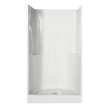 48SKD 48 x 35 AcrylX Alcove Center Drain Three-Piece Shower in White