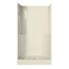 48SKD 48 x 35 AcrylX Alcove Center Drain Three-Piece Shower in Bone