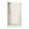 48SKD 48 x 35 AcrylX Alcove Center Drain Three-Piece Shower in Biscuit