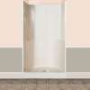 48SKD 48 x 35 AcrylX Alcove Center Drain Three-Piece Shower in Black
