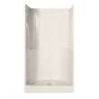 48SKD 48 x 35 AcrylX Alcove Center Drain Three-Piece Shower in Black