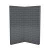 Utile 3636 Composite Direct-to-Stud Two-Piece Corner Shower Wall Kit in Metro Thunder Grey