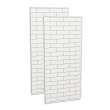 Utile 3636 Composite Direct-to-Stud Two-Piece Corner Shower Wall Kit in Metro Tux