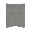 Utile 3636 Composite Direct-to-Stud Two-Piece Corner Shower Wall Kit in Organik Clay