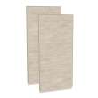 Utile 3636 Composite Direct-to-Stud Two-Piece Corner Shower Wall Kit in Organik Loam