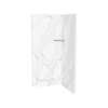 Utile 3636 Composite Direct-to-Stud Two-Piece Corner Shower Wall Kit in Adria Pearl