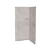 Utile 3636 Composite Direct-to-Stud Two-Piece Corner Shower Wall Kit in Antico Linen
