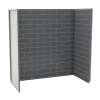 Utile 6032 Composite Direct-to-Stud Three-Piece Tub Wall Kit in Metro Thunder Grey