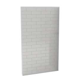 Utile 48 in. Composite Direct-to-Stud Back Wall in Metro Soft Grey