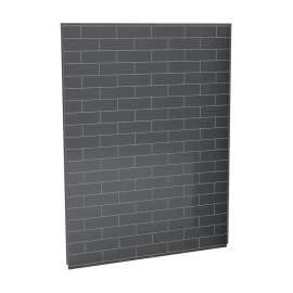 Utile 60 in. Composite Direct-to-Stud Back Wall in Metro Thunder Grey