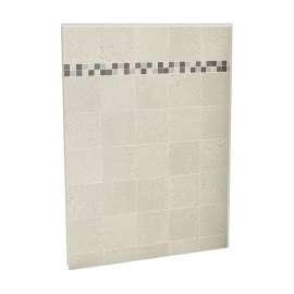 Utile 60 in. Composite Direct-to-Stud Back Wall in Stone Sahara