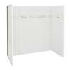 Utile 6030 Composite Direct-to-Stud Three-Piece Tub Wall Kit in Origin Arctik