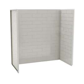 Utile 6030 Composite Direct-to-Stud Three-Piece Tub Wall Kit in Metro Soft Grey