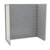 Utile 6030 Composite Direct-to-Stud Three-Piece Tub Wall Kit in Metro Ash Grey