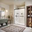 Utile 36 in. Composite Direct-to-Stud Side Wall in Calcutta Chalk