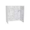Utile 6032 Composite Direct-to-Stud Three-Piece Tub Wall Kit in Stataro Storm