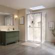 Utile 48 in. Composite Direct-to-Stud Back Wall in Calcutta Chalk