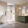 Utile 48 in. Composite Direct-to-Stud Back Wall in Calcutta Chalk