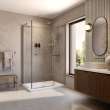 Utile 48 in. Composite Direct-to-Stud Back Wall in Antico Linen