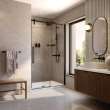 Utile 48 in. Composite Direct-to-Stud Back Wall in Antico Linen